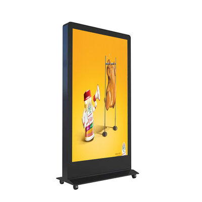 Камера LCD распознавания лиц рекламируя киоск дисплея Signage цифров с колесами