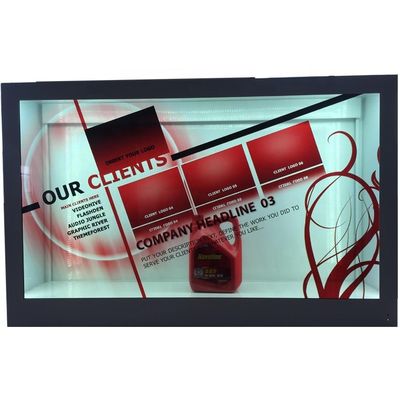 65&quot; Signage цифров коробки дисплея витрины рекламы 4K LCD прозрачный