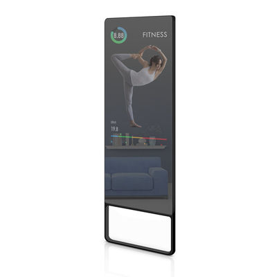 Фитнес AI 43 дюймов соединяет портативный Signage цифров двигая волшебное зеркало для домашней тренировки