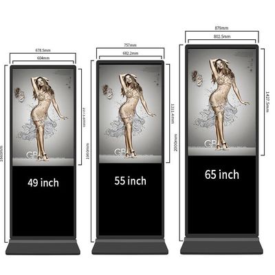Андроид пол 43 дюймов стоя планшет LCD Signage цифров емкостный