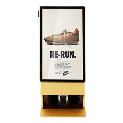 Рекламирующ афишу киоска экрана касания Signage цифров с ботинками посветите функции